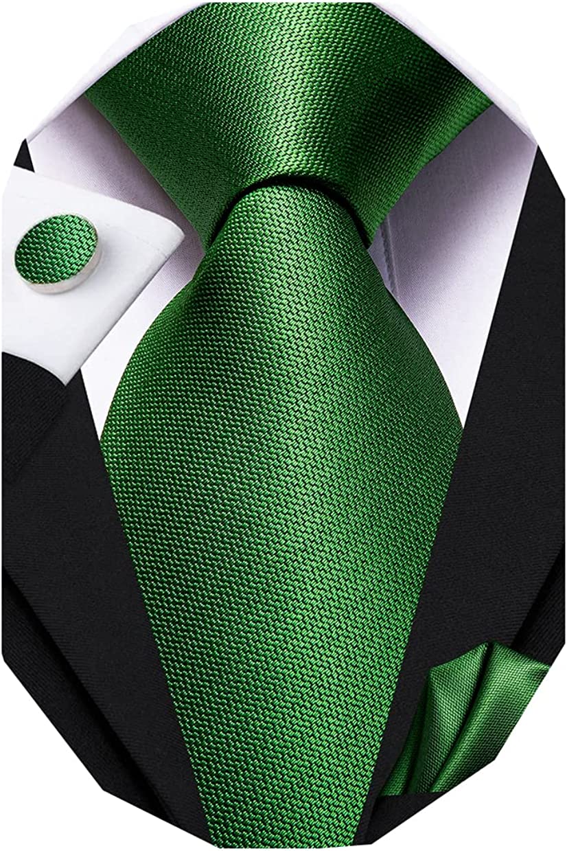 Dubulle Mens Paisely Silk Tie for Men Necktie and Pocket Square Set - Image 2